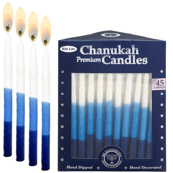 Rite Lite Premium Chanukah Candles/ Hanukkah Candles. Blue/White - Picture 1 of 4